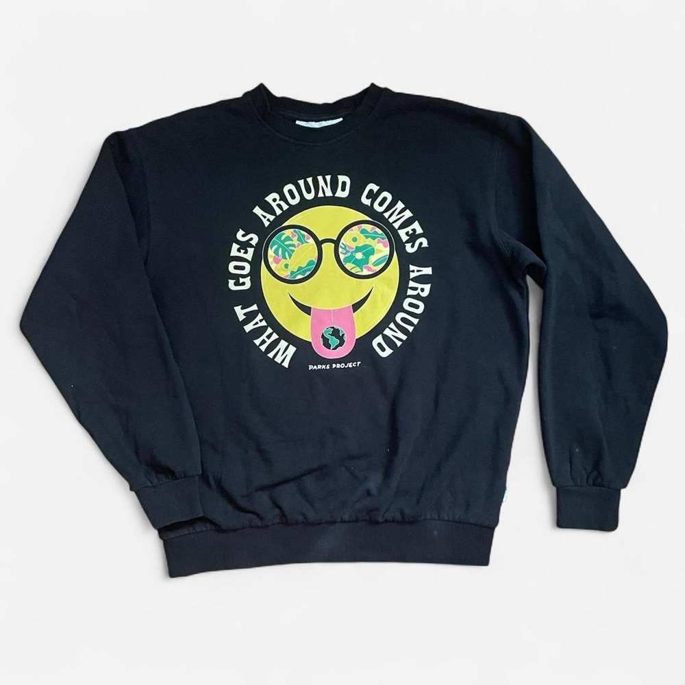 Parks Project Black Crewneck Sweater S - Picture 2 of 6